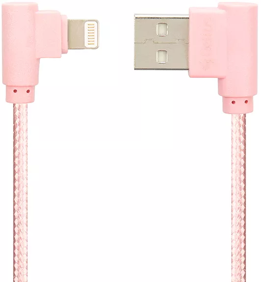 Кабель Gelius Emperor USB-A - Lightning 12w 2.4a 1м cable Pink - фото 1