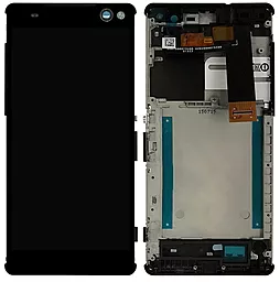 Дисплей Sony Xperia C5 Ultra (E5506, E5533, E5553, E5563) с тачскрином и рамкой, оригинал, Black