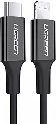 Кабель Ugreen US171 MFI USB Type-C - Lightning 18w 3a 1м PD сable Black (60751) - фото Кабель Ugreen US171 MFI USB Type-C - Lightning 18w 3a 1м PD сable Black (60751)