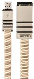 USB Кабель Remax Weave micro USB Cable Creamy White (RC-081m)