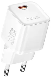 Сетевое зарядное устройство Hoco N66 Ingenious 35w GaN PD USB-C fast charger white - фото Сетевое зарядное устройство Hoco N66 Ingenious 35w GaN PD USB-C fast charger white