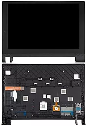 Дисплей для планшета Lenovo Yoga Tablet 3 X50 (YT3-X50M, YT3-X50F, YT3-X50L, желтый шлейф) с тачскрином и рамкой, оригинал, Black