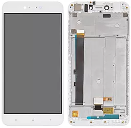 Дисплей Xiaomi Redmi Note 5A, Redmi Y1 Lite с тачскрином и рамкой, оригинал, White - фото Дисплей Xiaomi Redmi Note 5A, Redmi Y1 Lite с тачскрином и рамкой, оригинал, White