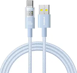 Кабель Baseus Display 2 USB-A - Type-C 100w 5a 2м cable Sky Blue (P10382701311-01) - фото Кабель Baseus Display 2 USB-A - Type-C 100w 5a 2м cable Sky Blue (P10382701311-01)
