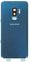Задняя крышка корпуса Samsung Galaxy S9 Plus G965 со стеклом камеры Coral Blue - фото Задняя крышка корпуса Samsung Galaxy S9 Plus G965 со стеклом камеры Coral Blue