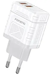 Сетевое зарядное устройство Foneng EU57 12w 2xUSB-A ports charger white (EU57-CH) - фото Сетевое зарядное устройство Foneng EU57 12w 2xUSB-A ports charger white (EU57-CH)