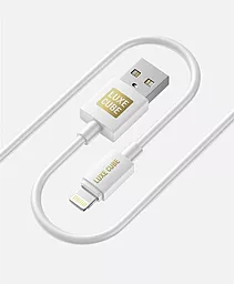 Кабель Luxe Cube USB-A - Lightning 12w 3a 1м cable White (7775557575228) - фото Кабель Luxe Cube USB-A - Lightning 12w 3a 1м cable White (7775557575228)