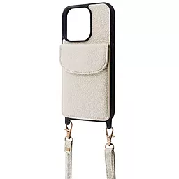 Чехол Wave Leather Pocket Case для Apple iPhone 13 Pro Max White