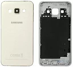 Задняя крышка корпуса Samsung Galaxy A3 2016 A310F со стеклом камеры Original Gold