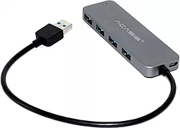 Мультипортовый USB-A хаб Acasis HS-080 5-in-1 grey - миниатюра 2