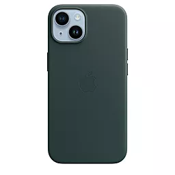 Чохол Apple Leather Case with MagSafe for iPhone 14 Forest Green