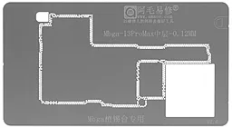 BGA трафарет (для реболлинга) Amaoe Apple iPhone 13 Pro Max 0.12 мм межплатный - фото BGA трафарет (для реболлинга) Amaoe Apple iPhone 13 Pro Max 0.12 мм межплатный