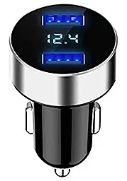 Автомобильное зарядное устройство Hyundai HY-36 2.4a 2xUSB-A ports car charger silver - фото Автомобильное зарядное устройство Hyundai HY-36 2.4a 2xUSB-A ports car charger silver