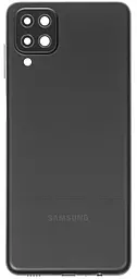 Задняя крышка корпуса Samsung Galaxy A12 A125 / Galaxy A12s A127 / Galaxy M12 M125 со стеклом камеры Black - фото Задняя крышка корпуса Samsung Galaxy A12 A125 / Galaxy A12s A127 / Galaxy M12 M125 со стеклом камеры Black