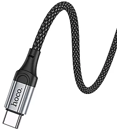 Кабель USB Hoco X102 Fresh 18w 3a USB Type-C cable black - миниатюра 4