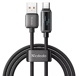 Кабель McDodo LED Display USB-A - Type-C 30w 6a 1.2м cable Black (CA-2350) - миниатюра 3 Кабель McDodo LED Display USB-A - Type-C 30w 6a 1.2м cable Black (CA-2350) - миниатюра 3