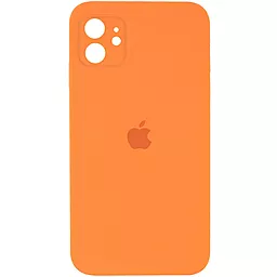 Чехол Silicone Case Full Camera Square for Apple iPhone 11 Bright Orange