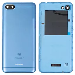 Задняя крышка корпуса Xiaomi Redmi 6A 2SIM со стеклом камеры Original Blue