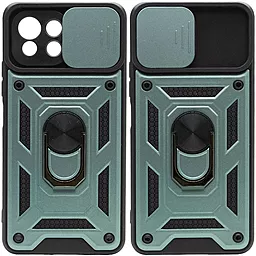 Ударопрочный чехол Camshield Serge Ring for Magnet для Xiaomi Mi 11 Lite Зеленый 