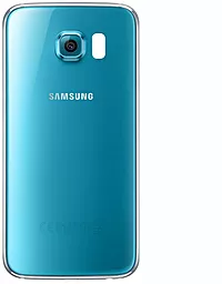 Задняя крышка корпуса Samsung Galaxy S6 G920F со стеклом камеры Blue Topaz