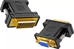 Відеокабель DVI-I (24+5) - VGA 1080p 60hz black (20122) Ugreen - фото Відеокабель DVI-I (24+5) - VGA 1080p 60hz black (20122) Ugreen