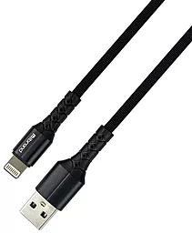 Кабель Mibrand MI-32 USB-A - Lightning 10w 1м cable Black (MIDC/321LB) - мініатюра 2 Кабель Mibrand MI-32 USB-A - Lightning 10w 1м cable Black (MIDC/321LB) - мініатюра 2