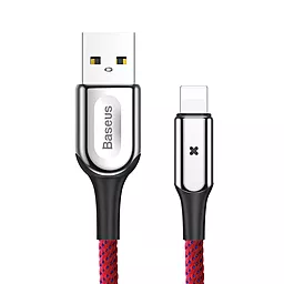 Кабель Baseus X-Type Light USB-A - Lightning 12w 2.4a 0.5м cable Red (CALXD-A09) - фото Кабель Baseus X-Type Light USB-A - Lightning 12w 2.4a 0.5м cable Red (CALXD-A09)