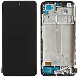 Дисплей Xiaomi Redmi Note 10 4G, Redmi Note 10S, Poco M5s с тачскрином и рамкой, оригинал, Black