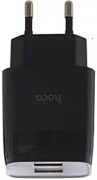 Сетевое зарядное устройство Hoco C73A 2.4a 2xUSB-A ports charger black - миниатюра 3 Сетевое зарядное устройство Hoco C73A 2.4a 2xUSB-A ports charger black - миниатюра 3