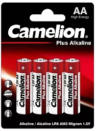 Батарейки Camelion Plus Alkaline AA/LR6 BP4 4шт. (C-11000406) 1.5 V