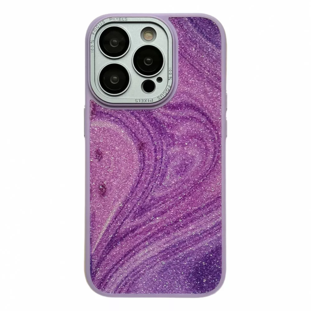 Чехол 1TOUCH Glitter Marble Case для Apple iPhone 14 Pro Lilac - фото 1