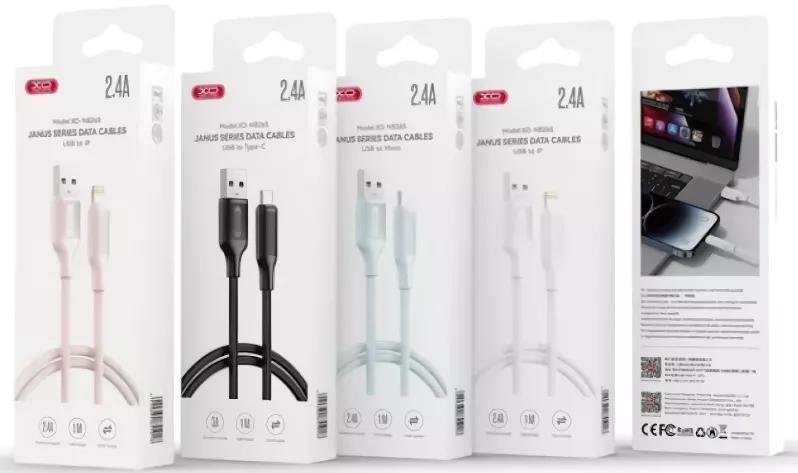Кабель XO NB265 USB-A - Type-C 12w 2.4a 1м cable Black - фото 4