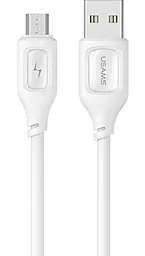 Кабель Usams US-SJ620 USB-A - micro USB 10w 1м cable White - фото Кабель Usams US-SJ620 USB-A - micro USB 10w 1м cable White