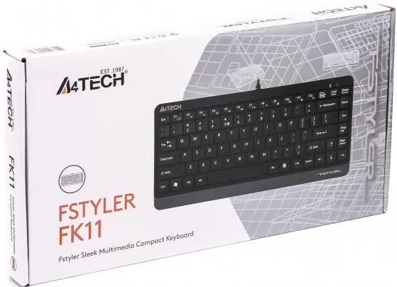 Клавіатура A4Tech FK11 USB Grey - фото 4