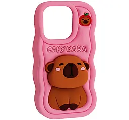 Чехол Epik Capybara для Apple iPhone 13, iPhone 14, iPhone 15 Pink - фото Чехол Epik Capybara для Apple iPhone 13, iPhone 14, iPhone 15 Pink