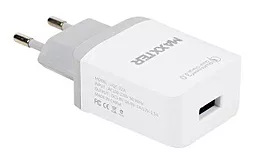 Сетевое зарядное устройство с быстрой зарядкой Maxxter 18w QC3.0 fast charger white (UQC-22A) - фото Сетевое зарядное устройство с быстрой зарядкой Maxxter 18w QC3.0 fast charger white (UQC-22A)