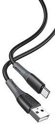 Кабель XO NB225 Silicone Two-Color USB-A - Type-C 10.5w 1м cable Black - фото Кабель XO NB225 Silicone Two-Color USB-A - Type-C 10.5w 1м cable Black