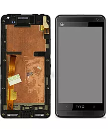 Дисплей HTC Desire 609, Desire 609d с тачскрином и рамкой, Black