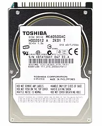 Жорсткий диск для ноутбука Toshiba 60 GB 2.5 (MK6050GAC)
