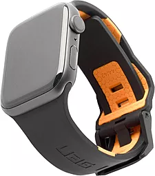 Сменный ремешок для умных часов Civilian Silicone Watch Strap for Apple Watch 42mm/44mm/45mm/49mm(OEM) (ARM58396) Black Orange