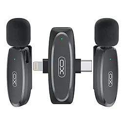 Петличный микрофон XO MKF010 Twinr iP/Type-C - фото Петличный микрофон XO MKF010 Twinr iP/Type-C