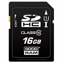 Карта пам'яті GooDRam SDHC 16GB Class 10 UHS-I U1 (S1A0-0160R11) - фото Карта пам'яті GooDRam SDHC 16GB Class 10 UHS-I U1 (S1A0-0160R11)