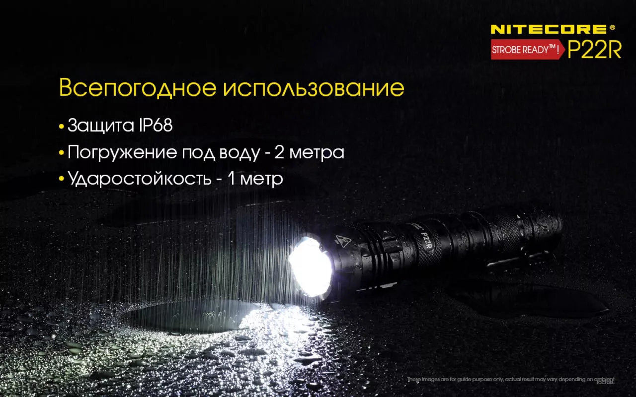 Фонарик аккумуляторный Nitecore P22R (6-1355_R) (1x18650, 2xCR123, 2xRCR123) - фото 24