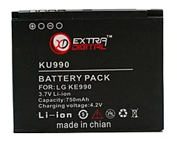 Акумулятор LG KU990 / LGIP-580A / DV00DV6069 (750 mAh) ExtraDigital