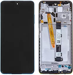 Дисплей Xiaomi Poco X3, Poco X3 NFC, Poco X3 Pro з тачскріном і рамкою, оригінал, Blue