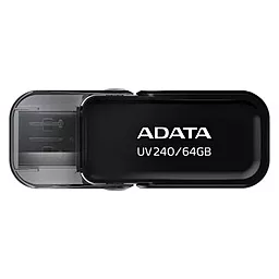 Флешка ADATA 64GB UV240 USB 2.0 (AUV240-64G-RBK) Black - фото Флешка ADATA 64GB UV240 USB 2.0 (AUV240-64G-RBK) Black
