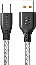 Кабель McDodo Warrior Series USB-A - micro USB 12w 2.4a 1м cable Grey (CA-5161)