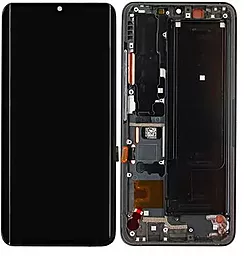 Дисплей Xiaomi Mi Note 10, Mi Note 10 Pro, Mi Note 10 Lite, Mi CC9 Pro с тачскрином и рамкой, (TFT, без функции отпечатка пальца), Black
