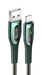 Кабель Usams US-SJ469 USB-A - Lightning 12w 2.4a 1.2м cable dark Green - фото Кабель Usams US-SJ469 USB-A - Lightning 12w 2.4a 1.2м cable dark Green