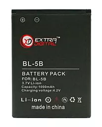 Усиленный аккумулятор Nokia BL-5B / BMN6272 (1000 mAh) ExtraDigital